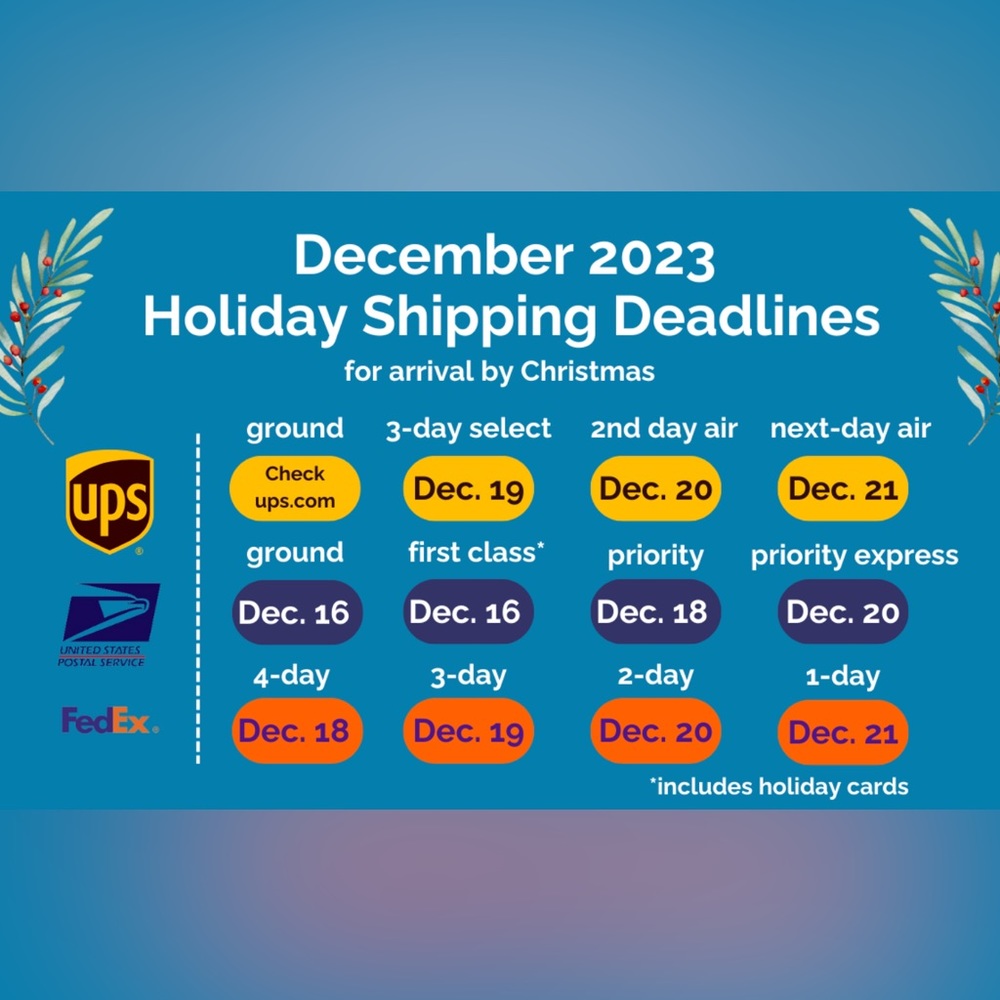 Shipping deals e to get stuff before Christmas